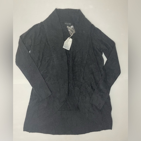 Barefoot Dreams Cozychic Lite Circle Cardigan Black NWT Size Small - Picture 3 of 8
